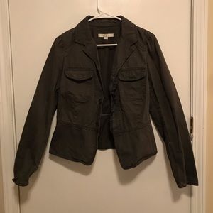 LOFT dark gray jean jacket